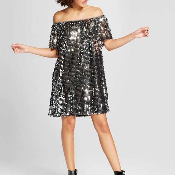 Xhilaration Dresses & Skirts - π 3/$20π Silver Sequin Shift Dress Xhilaration Dresses & Skirts - π 3/$20π Silver Sequin Shift Dress